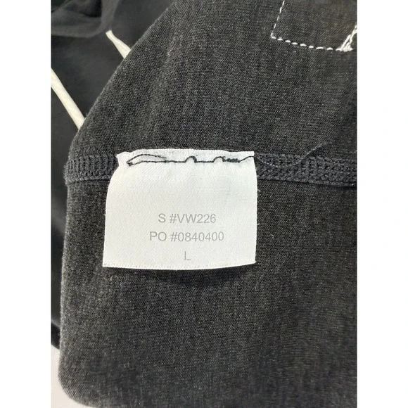 Vuori Halo Essential Hoodie Women's Sz L Black Heathered Deamknit Athleisure - Picture 3 of 7